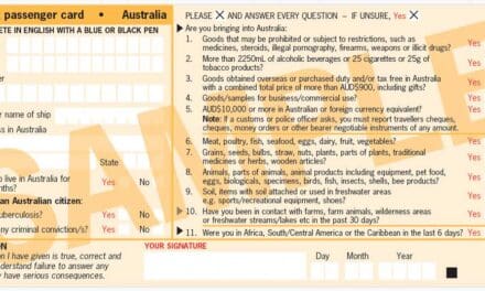 BORDER FORCE: Melbourne Airport pilots digital Australia Travel Declaration form with Qantas