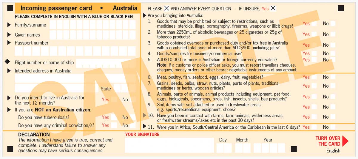 BORDER FORCE: Melbourne Airport pilots digital Australia Travel Declaration form with Qantas
